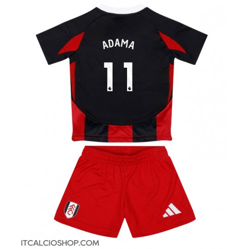 Fulham Adama Traore #11 Seconda Maglia Bambino 2024-25 Manica Corta (+ Pantaloni corti)